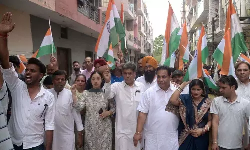 कांग्रेस ने निकाली ‘Jai Hind Yatra’, पाक के खिलाफ सेना की कार्रवाई की सराहना की कांग्रेस ने निकाली ‘Jai Hind Yatra’, पाक के खिलाफ सेना की कार्रवाई की सराहना की