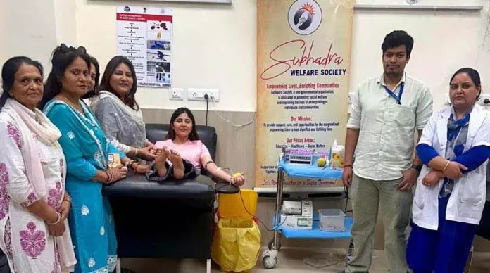 Jammu: सुभद्रा सोसायटी ने लगाया रक्तदान शिविर Jammu: सुभद्रा सोसायटी ने लगाया रक्तदान शिविर