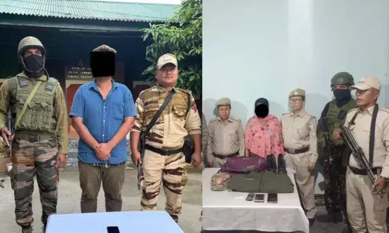 Manipur में केसीपी-पीडब्लूजी के तीन उग्रवादियों सहित एक महिला उग्रवादी गिरफ्तार Manipur में केसीपी-पीडब्लूजी के तीन उग्रवादियों सहित एक महिला उग्रवादी गिरफ्तार