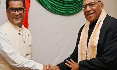 विदेश राज्य मंत्री पाबित्रा मार्गेरिटा ने Fiji प्रधानमंत्री सीटिवेनी राबुका से मुलाकात की