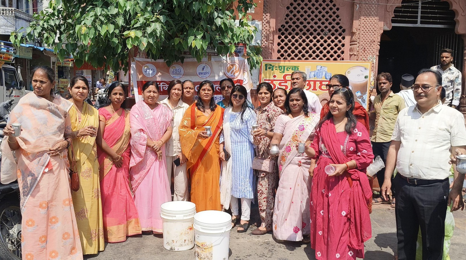 संगिनी JSG भीलवाड़ा मेन द्वारा निःशुल्क ऑर्गेनिक छाछ वितरण