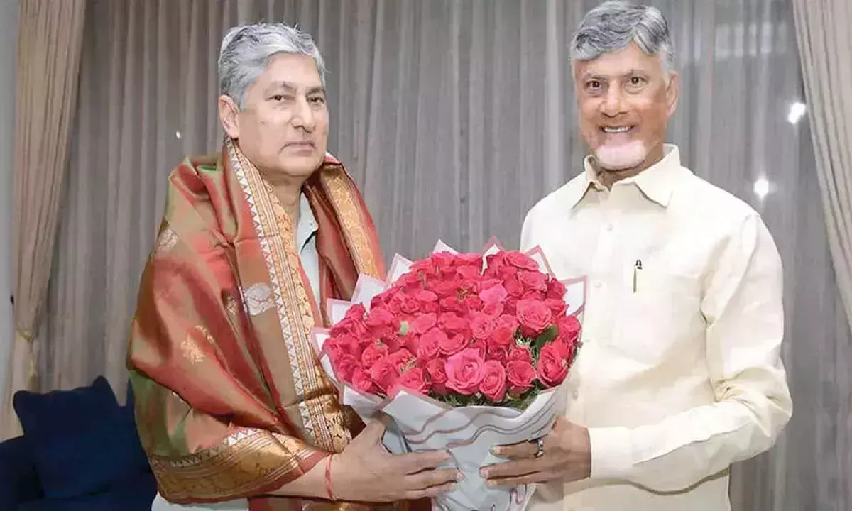 Andhra: मुख्यमंत्री ने हाईकोर्ट के मुख्य न्यायाधीश से मुलाकात की Andhra: मुख्यमंत्री ने हाईकोर्ट के मुख्य न्यायाधीश से मुलाकात की