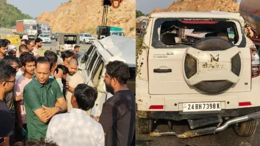 Hazaribagh: पुल तोड़ते डैम में गिरी बोलेरो, दो की मौत Hazaribagh: पुल तोड़ते डैम में गिरी बोलेरो, दो की मौत