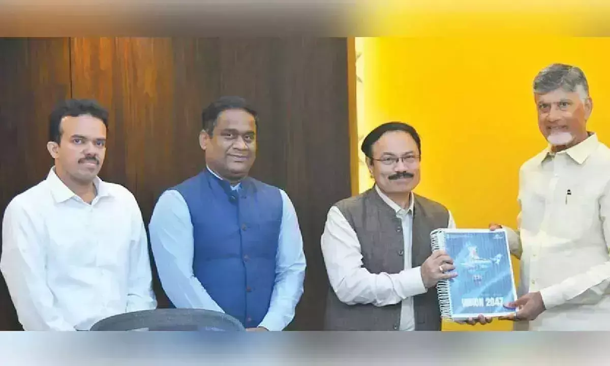 Andhra: मुख्यमंत्री ने बंदरगाह आधारित अर्थव्यवस्था पर जोर दिया Andhra: मुख्यमंत्री ने बंदरगाह आधारित अर्थव्यवस्था पर जोर दिया
