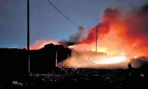 Kendrapara में अपशिष्ट प्रबंधन संयंत्र में भीषण लगी आग