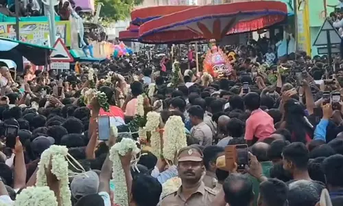 Tamil: वेल्लोर के गुडियाथम मंदिर में भव्य सिरासु उत्सव मनाने के लिए लाखों लोग उमड़े