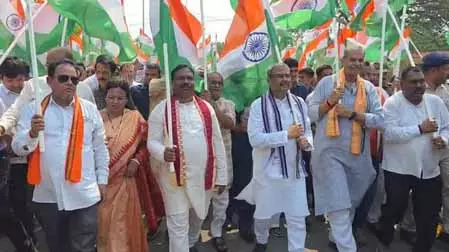 ऑपरेशन सिंदूर की सफलता के लिए सशस्त्र बलों के सम्मान में संबलपुर में विशाल Tiranga Yatra निकाली गई ऑपरेशन सिंदूर की सफलता के लिए सशस्त्र बलों के सम्मान में संबलपुर में विशाल Tiranga Yatra निकाली गई
