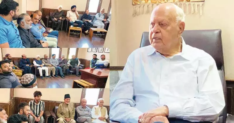 जम्मू-कश्मीर में रातोंरात बदलाव की उम्मीद करना ‘अवास्तविक’: Farooq Abdullah जम्मू-कश्मीर में रातोंरात बदलाव की उम्मीद करना ‘अवास्तविक’: Farooq Abdullah