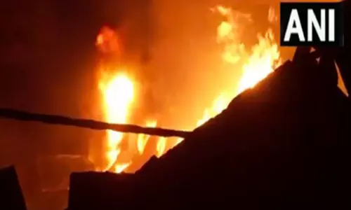 Delhi के मुंडका में केमिकल गोदाम में लगी आग