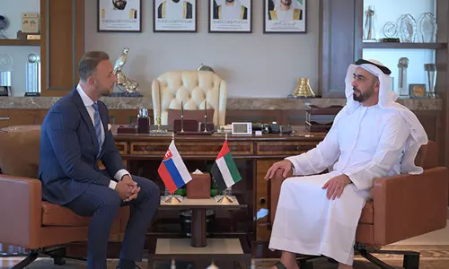 UAE : सैफ बिन जायद ने स्लोवाक आंतरिक मंत्री से मुलाकात की