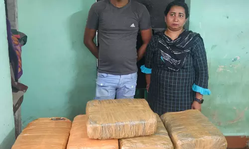 रायपुर में दंपति गांजा के साथ गिरफ्तार, जब माल की कीमत 2 लाख रुपए