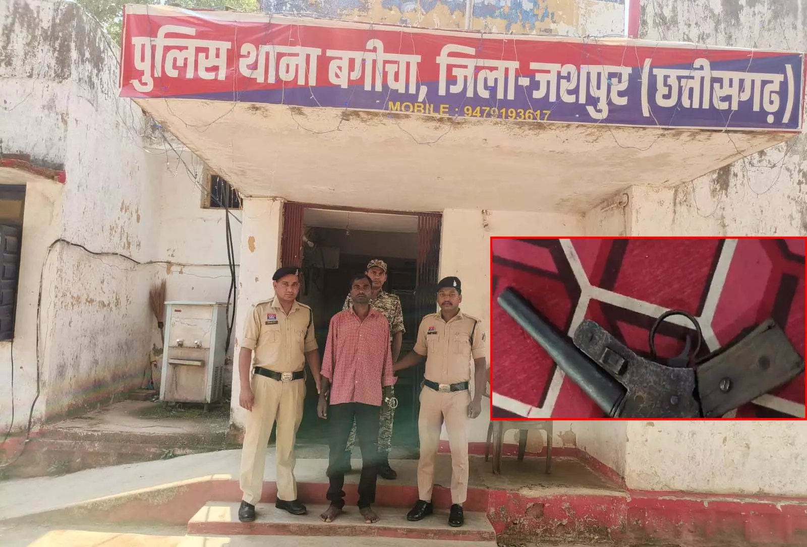 CG BREAKING: कुख्यात लुटेरा रतन लकड़ा पिस्टल के साथ गिरफ्तार CG BREAKING: कुख्यात लुटेरा रतन लकड़ा पिस्टल के साथ गिरफ्तार