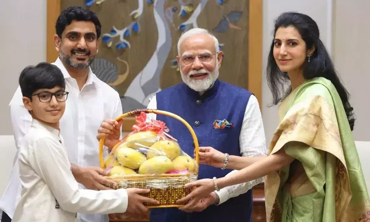 Andhra: नारा लोकेश ने नई दिल्ली में प्रधानमंत्री मोदी से मुलाकात की
