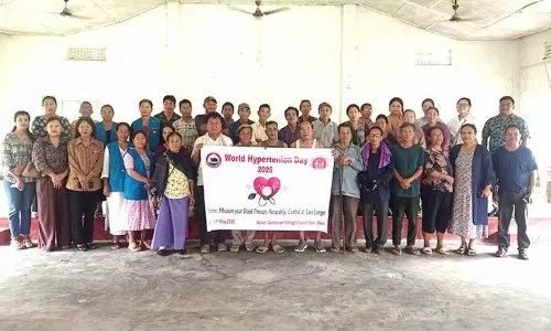 Nagaland : पेरेन जिले ने समजुइरम गांव में विश्व उच्च रक्तचाप दिवस मनाया Nagaland : पेरेन जिले ने समजुइरम गांव में विश्व उच्च रक्तचाप दिवस मनाया