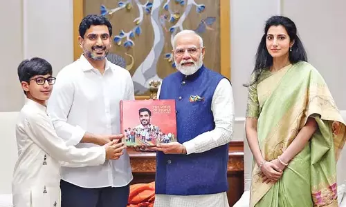 Andhra: मंत्री लोकेश ने प्रधानमंत्री मोदी से मुलाकात की