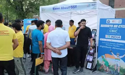 जीएसटी के 8 साल: सीबीआईसी ने मनाया ‘संडे ऑन साइकिल’ जीएसटी के 8 साल: सीबीआईसी ने मनाया ‘संडे ऑन साइकिल’