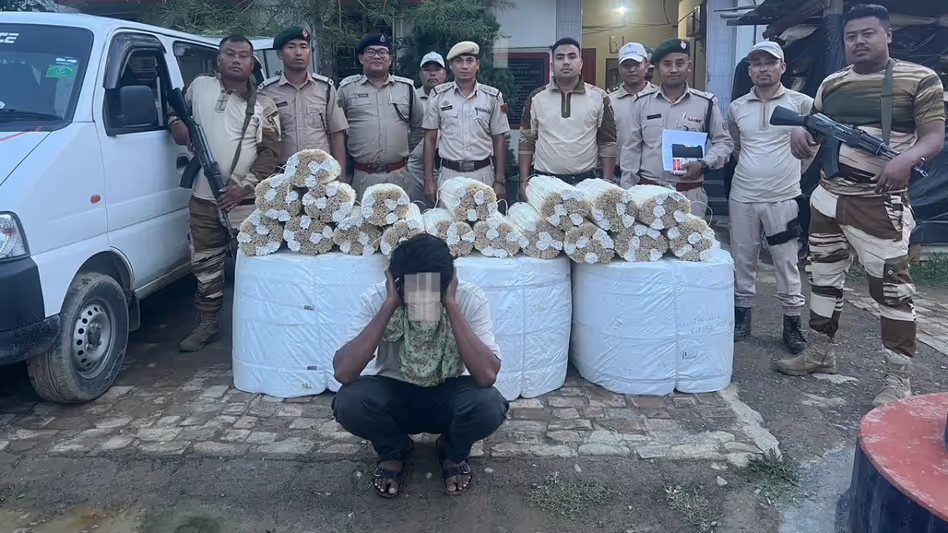 Manipur पुलिस ने म्यांमार में मोर पंखों की तस्करी करने वाले व्यक्ति को गिरफ्तार Manipur पुलिस ने म्यांमार में मोर पंखों की तस्करी करने वाले व्यक्ति को गिरफ्तार