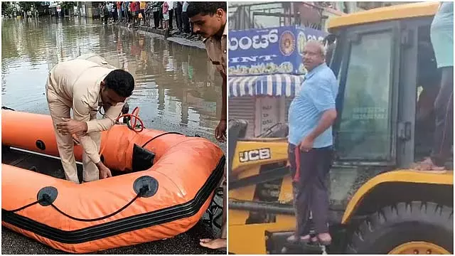 Bengaluru rain: विधायक ने सड़कों पर बुलडोजर चलाया, पैदल चलने की भी जगह नही Bengaluru rain: विधायक ने सड़कों पर बुलडोजर चलाया, पैदल चलने की भी जगह नही