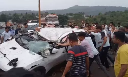 नदी में गिरी कार, 5 लोगों की मौत, अंतिम संस्कार में शामिल होने जा रहे थे