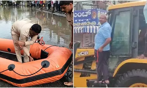 Bengaluru rain: विधायक ने सड़कों पर बुलडोजर चलाया, पैदल चलने की भी जगह नही