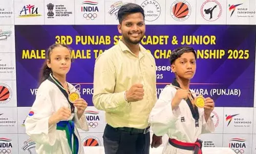 Ludhiana के चेतन ने ताइक्वांडो चैम्पियनशिप में गोल्ड जीतकर बनाया रिकॉर्ड Ludhiana के चेतन ने ताइक्वांडो चैम्पियनशिप में गोल्ड जीतकर बनाया रिकॉर्ड