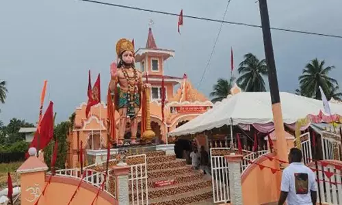 Guyana के स्पार्टा में मंदिर में भगवान हनुमान की मूर्ति स्थापित Guyana के स्पार्टा में मंदिर में भगवान हनुमान की मूर्ति स्थापित