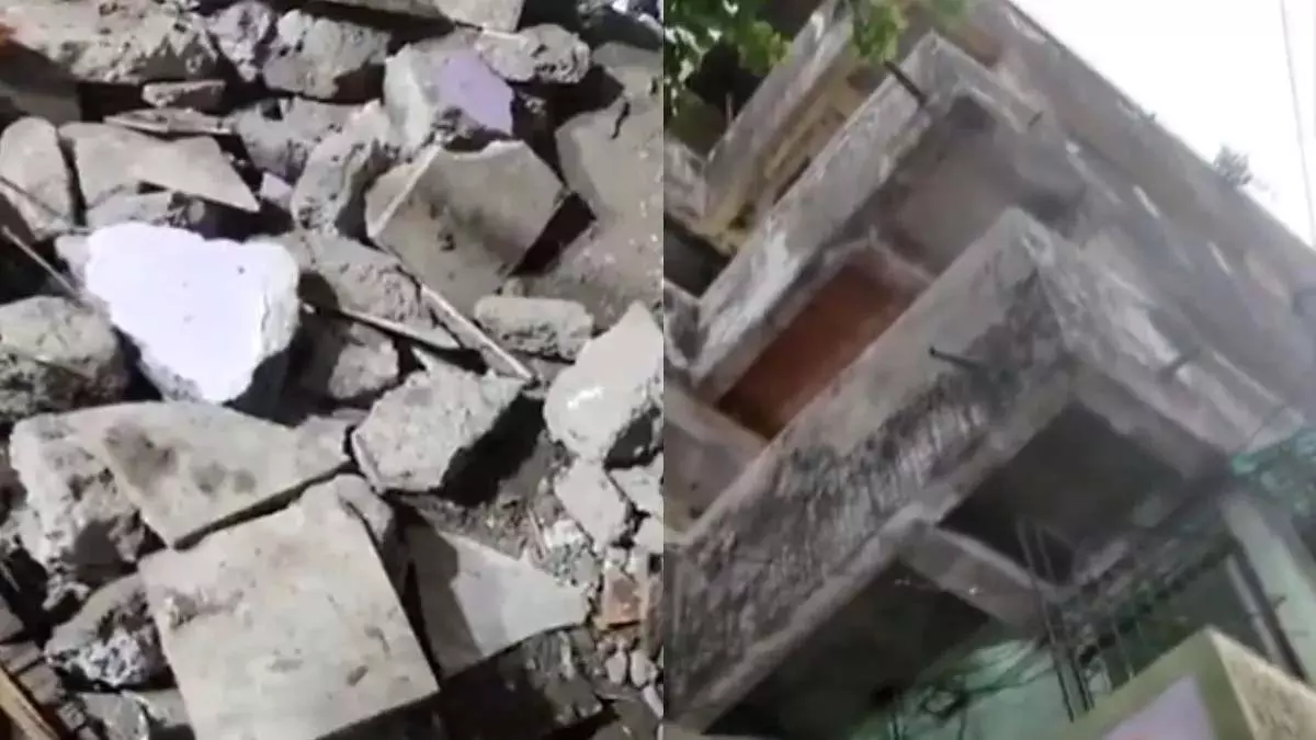 Mumbai से सटे कल्याण में बड़ा हादसा बिल्डिंग की स्लैब, गिरने से छह की मौत, कई फंसे बचाव अभी जारी Mumbai से सटे कल्याण में बड़ा हादसा बिल्डिंग की स्लैब, गिरने से छह की मौत, कई फंसे बचाव अभी जारी