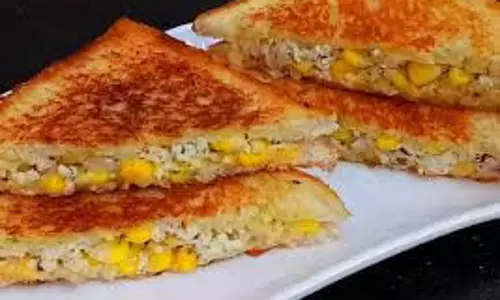 Paneer Corn Sandwich :सुबह नाश्ते में बनाएं पनीर कॉर्न सैंडविच
