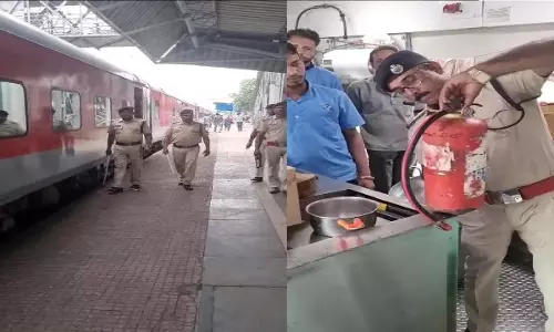 कोरबा रेलवे स्टेशन में सुरक्षा बढ़ाई गई, चेकिंग तगड़ी