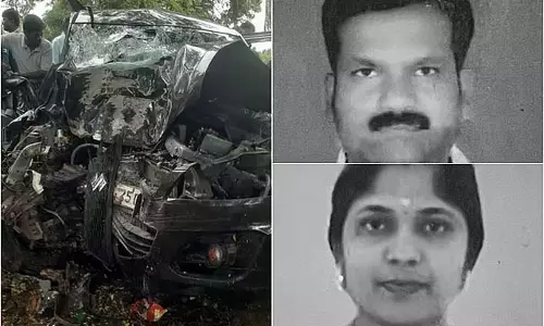 कंगयम में कार दुर्घटना: एक ही परिवार के तीन सदस्यों की मौत कंगयम में कार दुर्घटना: एक ही परिवार के तीन सदस्यों की मौत