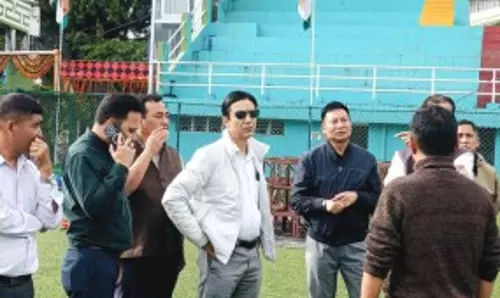 Sikkim में पलजोर स्टेडियम में प्रधानमंत्री मोदी के भव्य स्वागत की तैयारी