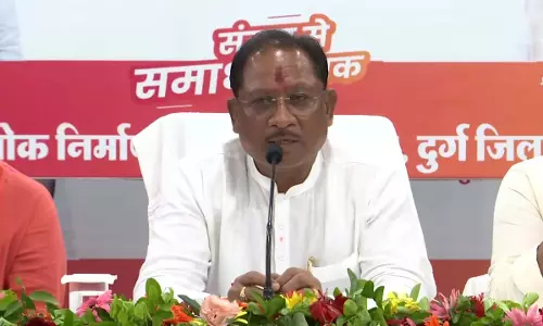 मुख्यमंत्री विष्णुदेव साय की प्रेसवार्ता शुरू, प्रदेश की जनता को दिलाया भरोसा
