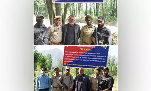 Pampore Police ने कुर्क की आतंकी आका की संपत्ति