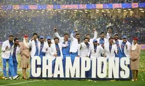 चैंपियंस ट्रॉफी 2025 ने 368 बिलियन वैश्विक व्यूइंग मिनट के साथ नए प्रसारण रिकॉर्ड बनाए चैंपियंस ट्रॉफी 2025 ने 368 बिलियन वैश्विक व्यूइंग मिनट के साथ नए प्रसारण रिकॉर्ड बनाए