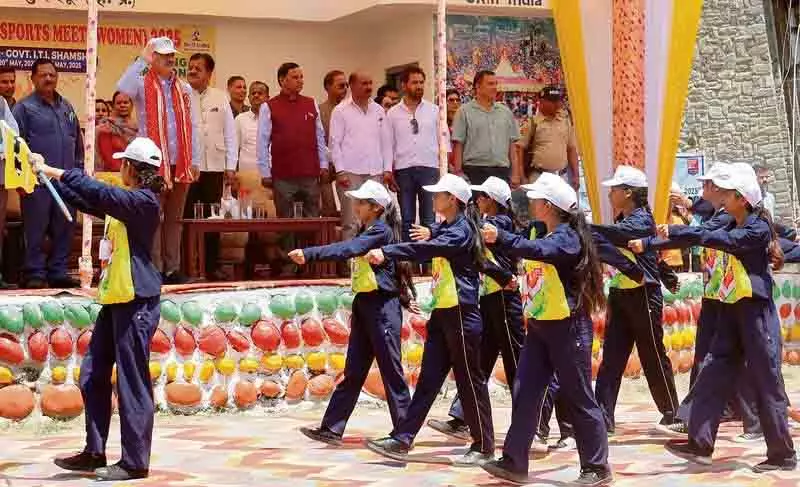 धर्माणी ने शमशी में राज्य स्तरीय ITI खेलकूद एवं सांस्कृतिक प्रतियोगिता का उद्घाटन किया धर्माणी ने शमशी में राज्य स्तरीय ITI खेलकूद एवं सांस्कृतिक प्रतियोगिता का उद्घाटन किया
