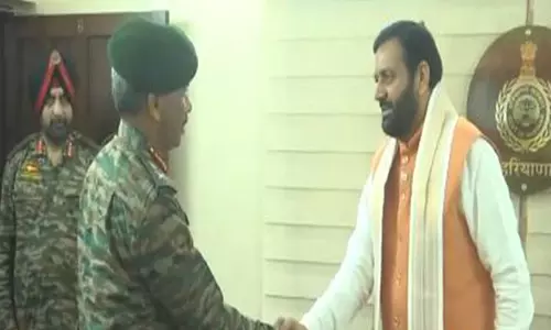 पश्चिमी कमान के सेना कमांडर ने Haryana मुख्यमंत्री सैनी से मुलाकात की पश्चिमी कमान के सेना कमांडर ने Haryana मुख्यमंत्री सैनी से मुलाकात की