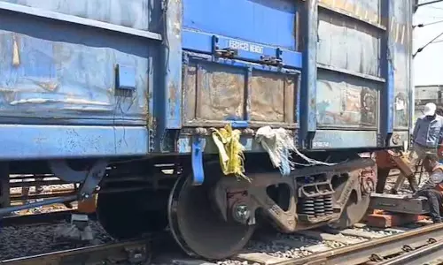 रायपुर में मालगाड़ी डिरेल हुई, स्टेशन के पास हुई घटना रायपुर में मालगाड़ी डिरेल हुई, स्टेशन के पास हुई घटना