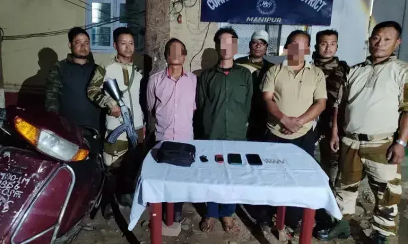 Manipur: सुरक्षा बलों ने काकचिंग जिले में तीन पीएलए कैडरों को गिरफ्तार किया