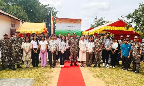 173 बटालियन CRPF ने दीमापुर में एचएसएलसी और एचएसएसएलसी टॉपर्स का स्वागत किया