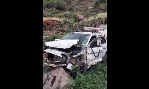 Mandi valley में टैक्सी गिरने से चालक की मौत