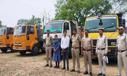 अवैध रेत खनन पर प्रशासन की बड़ी कार्रवाई, 7 वाहन जब्त