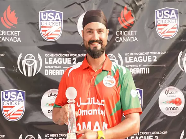 जतिंदर सिंह ने सुपर ओवर में शानदार प्रदर्शन करते हुए ओमान को रोमांचक लीग 2 मुकाबले में USA से हराया जतिंदर सिंह ने सुपर ओवर में शानदार प्रदर्शन करते हुए ओमान को रोमांचक लीग 2 मुकाबले में USA से हराया