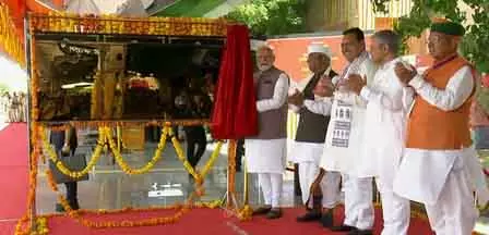 PM Modi ने अमृत भारत देशनोक रेलवे स्टेशन का उद्घाटन किया PM Modi ने अमृत भारत देशनोक रेलवे स्टेशन का उद्घाटन किया
