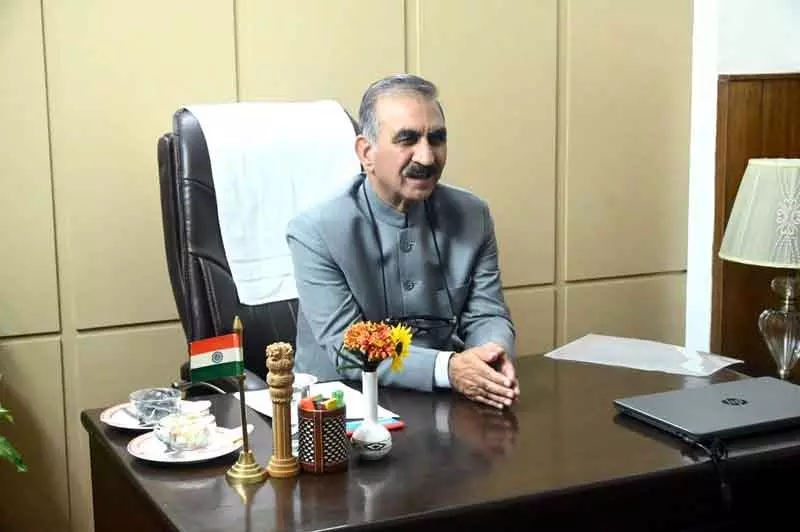 तुर्की सेब पर आयात शुल्क बढ़ाने के लिए CM Sukhu ने प्रधानमंत्री को लिखा पत्र तुर्की सेब पर आयात शुल्क बढ़ाने के लिए CM Sukhu ने प्रधानमंत्री को लिखा पत्र