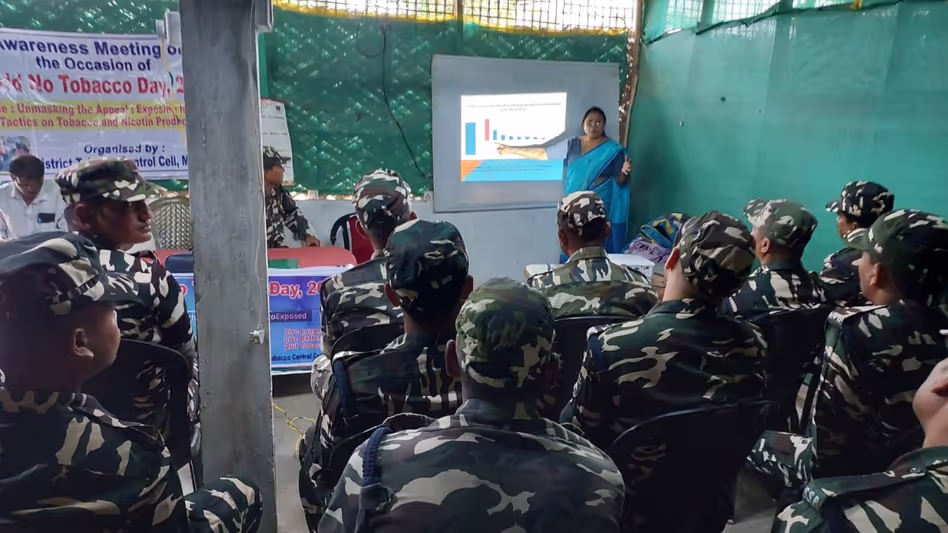 Assam : मोरीगांव में एसएसबी कैंप में तंबाकू पर जागरूकता कार्यक्रम आयोजित