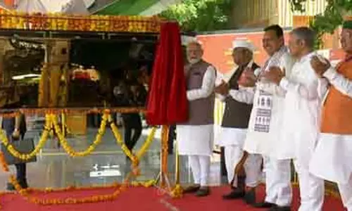 PM Modi ने अमृत भारत देशनोक रेलवे स्टेशन का उद्घाटन किया PM Modi ने अमृत भारत देशनोक रेलवे स्टेशन का उद्घाटन किया