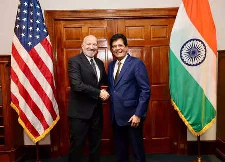 भारत-अमेरिका ने पारस्परिक रूप से लाभकारी व्यापार समझौते पर की प्रगति : केंद्रीय मंत्री पीयूष गोयल भारत-अमेरिका ने पारस्परिक रूप से लाभकारी व्यापार समझौते पर की प्रगति : केंद्रीय मंत्री पीयूष गोयल