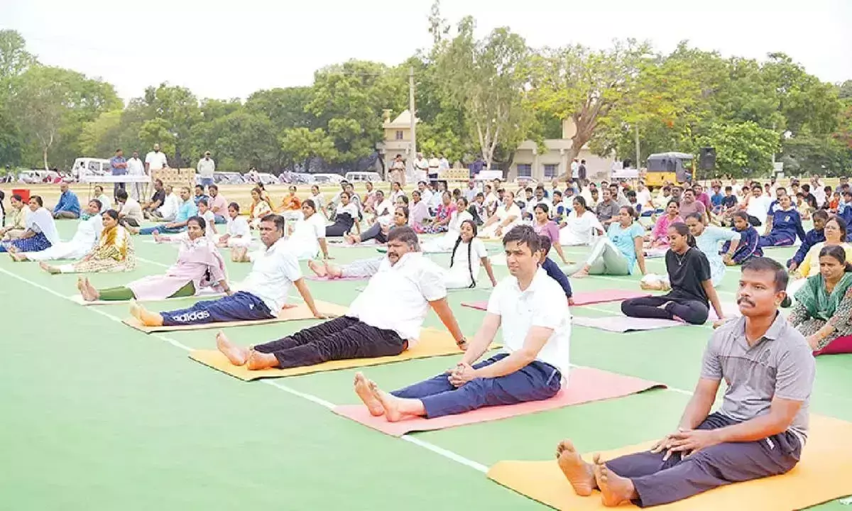 Andhra: चित्तूर में महीने भर चलने वाला योगांध्र अभियान शुरू