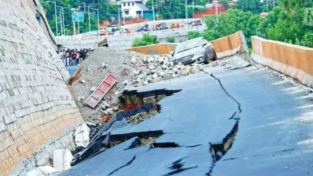 Kerala में राष्ट्रीय राजमार्ग ढहने की घटना: निर्माण कंपनी ने दोष स्वीकार किया