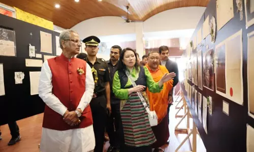 थोंडुप नामग्याल और नारी के. रुस्तमजी के बीच दोस्ती पर विशेष प्रदर्शनी आयोजित